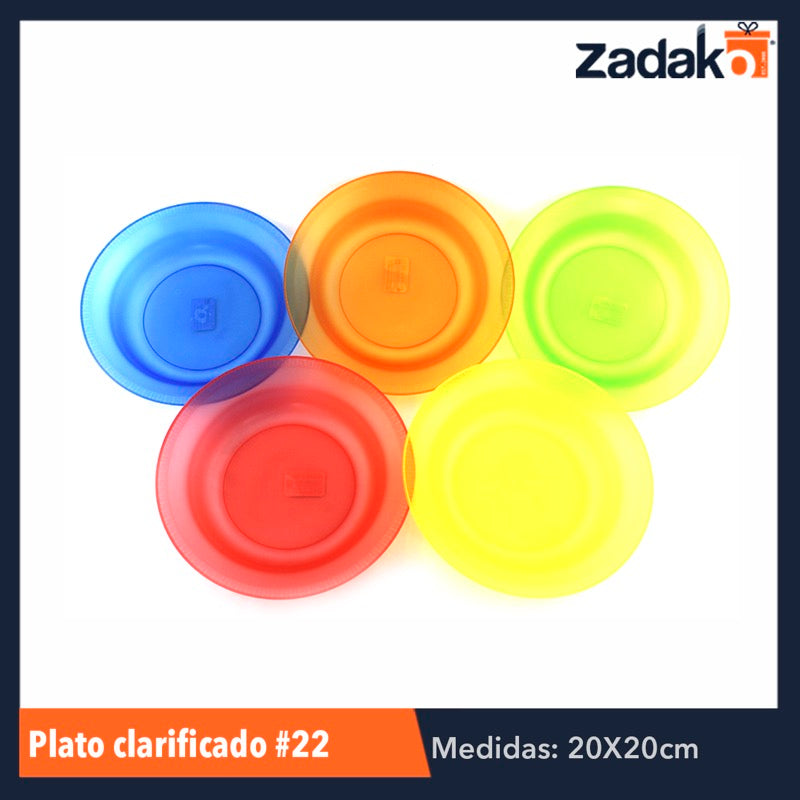 N-GPM-2993 PLATO CLARIFICADO No. 22, CON 1 PZ O CAJA CON 100 PZS