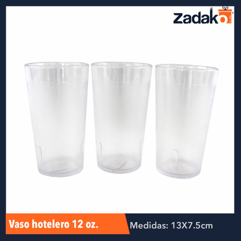 VASO HOTELERO 12 OZ, CON 1 PZ O CAJA CON 140 PZS
