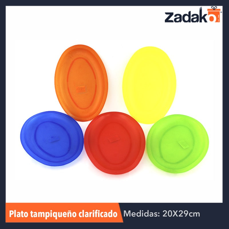 PLATO TAMPIQUENO CLARIFICADO, CON 1 PZ O CAJA CON 100 PZS