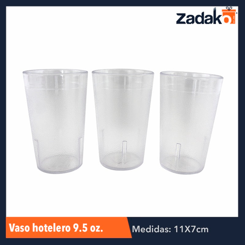 VASO HOTELERO 9.5 OZ, CON 1 PZ O CAJA CON 175 PZS