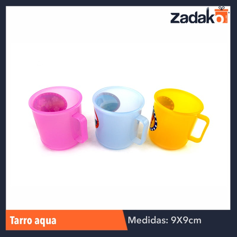 TARRO AQUA, CON 1 PZ O CAJA CON 180 PZS