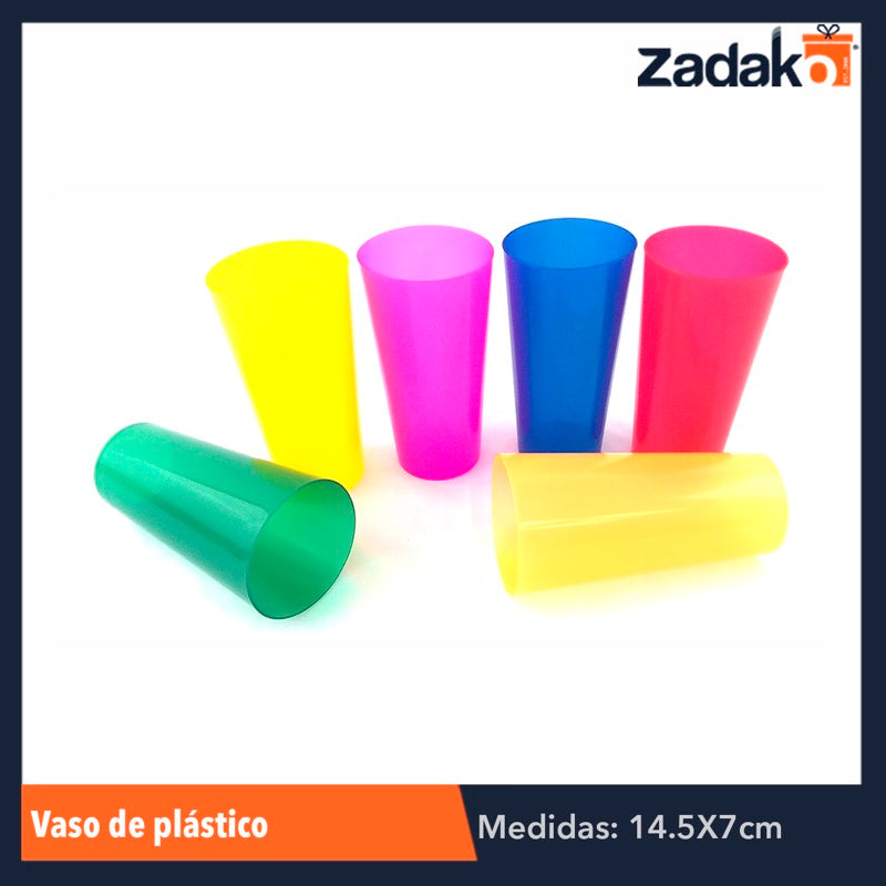 VASO DE PLASTICO 5 PZ PAOLA, CON 1 PZ O CAJA CON 18 PZS