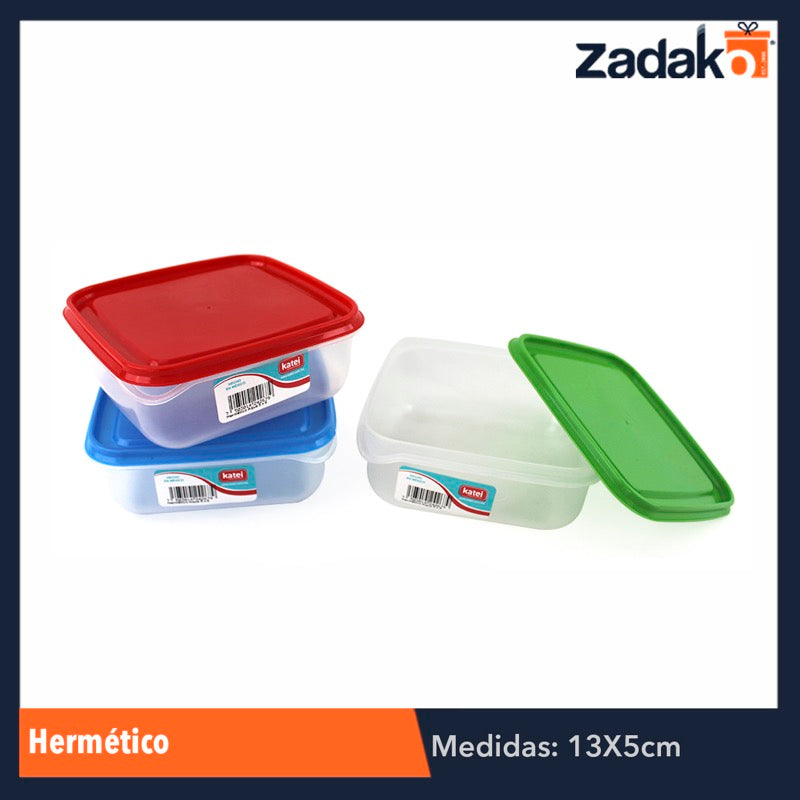 HERMÉTICO 5X5 CAP 600 MLS, CON 1 PZ O CAJA CON 10 PZS