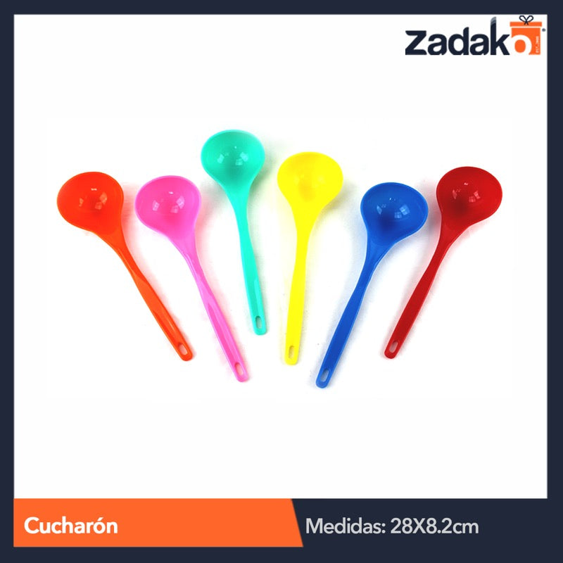 CC CUCHARON PARA CALDO SURT, CON 25 PZS, O CAJA CON 10 PQTS