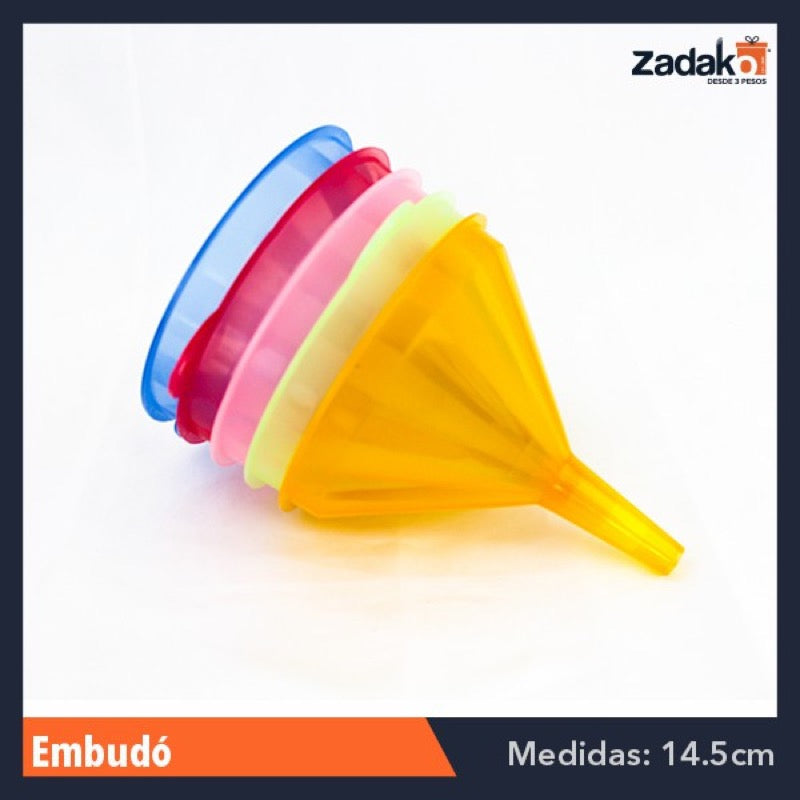 EM EMBUDO MEDIANO, CON 1 PZ O CAJA CON 50 PZS