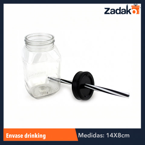 ENVASE DRINKING 600 ML , CON 1 PZ O CAJA CON 105 PZS