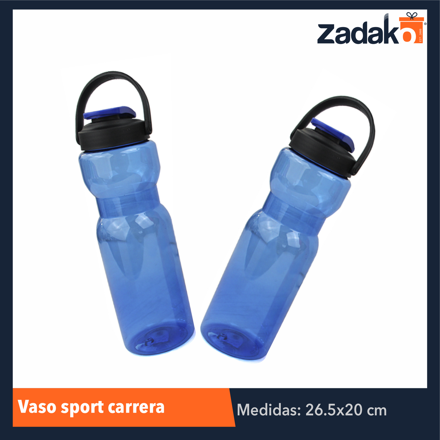 VASO SPORT CARRERA LISO 900 ML, CON 1 PZ O CAJA CON 107 PZS