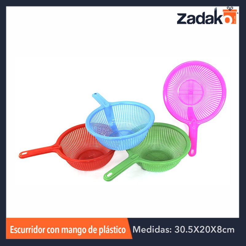 AK-2506 ESCURRIDOR CON MANGO DE PLASTICO, CON 1 PZ O CAJA CON 200 PZS
