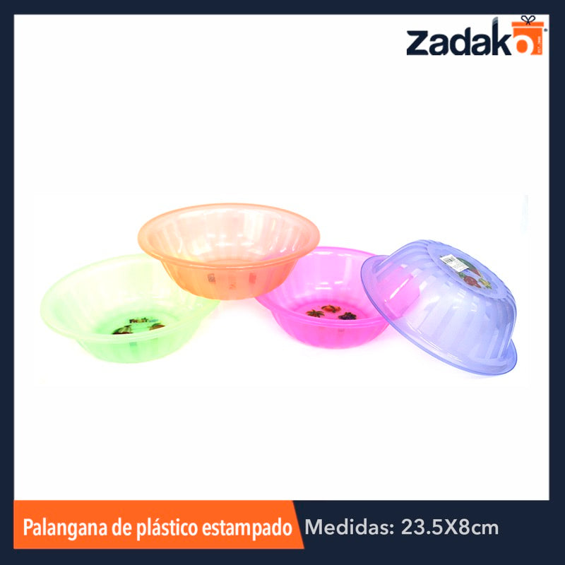 AK-2661-2 PALANGANA DE PLASTICO CON ESTAMPADO, CON 1 PZ O CAJA CON 496 PZS
