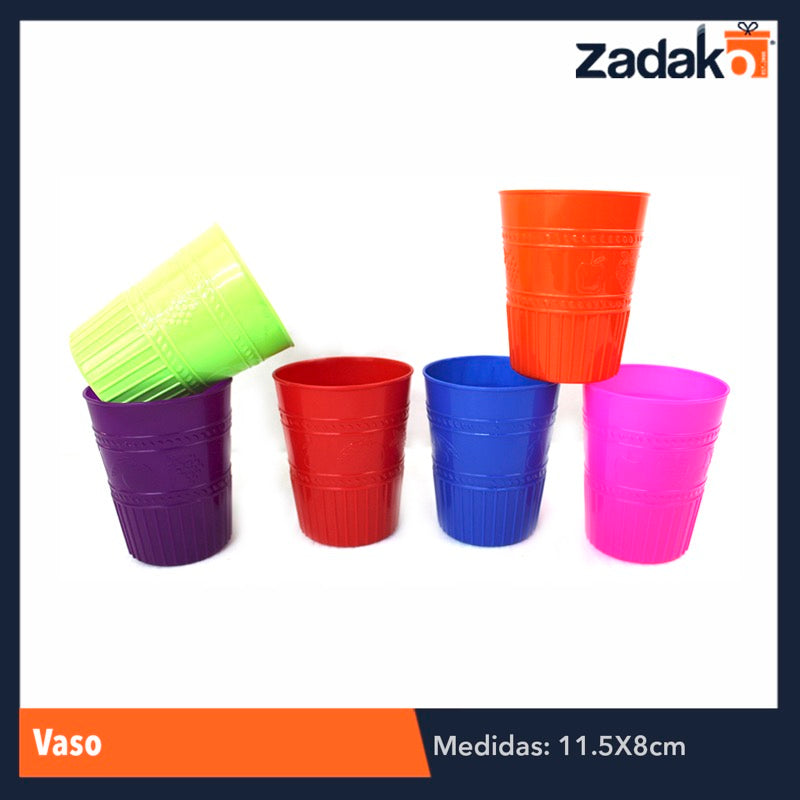 AL-0151 VASO DE PLASTICO PARA FIESTA, CON 1 PZ O CAJA CON 120 PZS