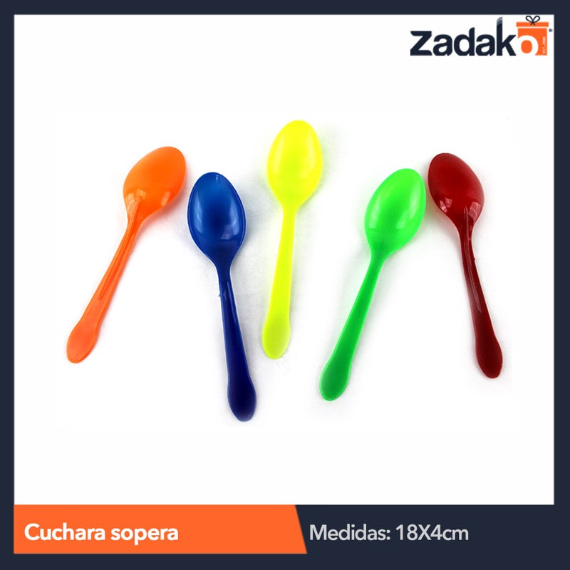 CUCHARA SOPERA 4 PZ, CON 1 PZ O CAJA CON 200 PZS