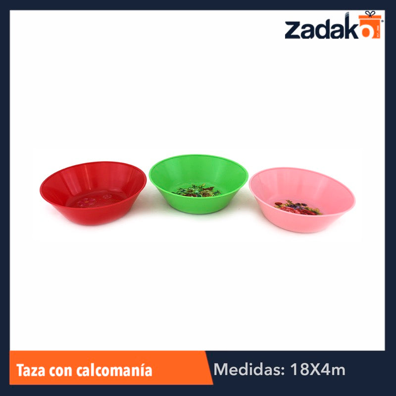 HP006 TAZON CON CALCOMANIA, CON 1 PZ O CAJA CON 200 PZS