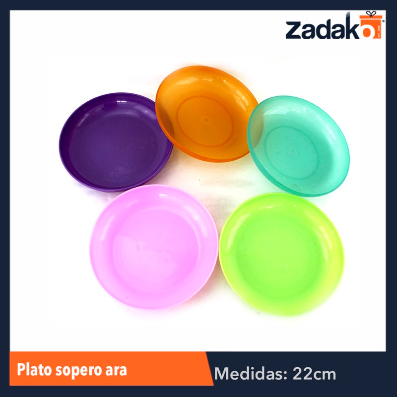 HP010 PLATO SOPERO ARA, CON 1 PZ O CAJA CON 100 PZS