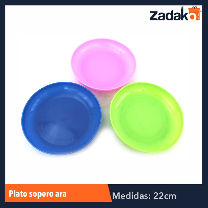 HP010 PLATO SOPERO ARA, CON 1 PZ O CAJA CON 100 PZS