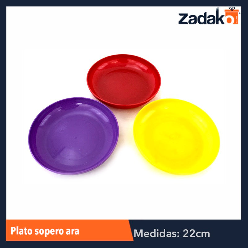 HP010 PLATO SOPERO ARA, CON 1 PZ O CAJA CON 100 PZS