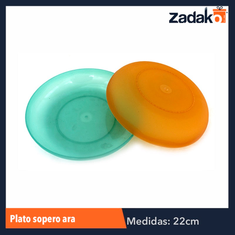 HP010 PLATO SOPERO ARA, CON 1 PZ O CAJA CON 100 PZS