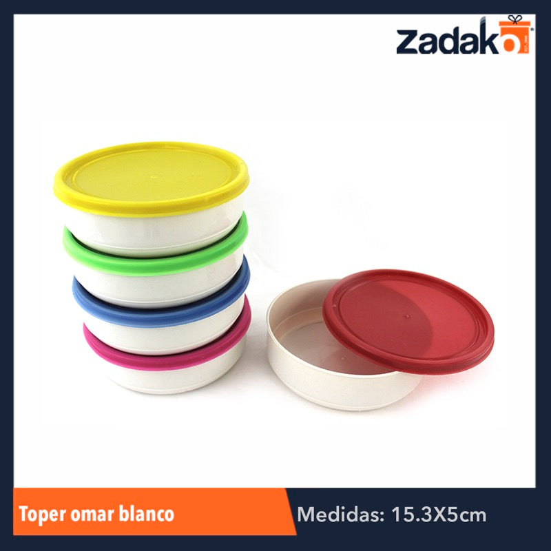 TOPER OMAR BLANCO, CON 1 PZ O CAJA CON 80 PZS