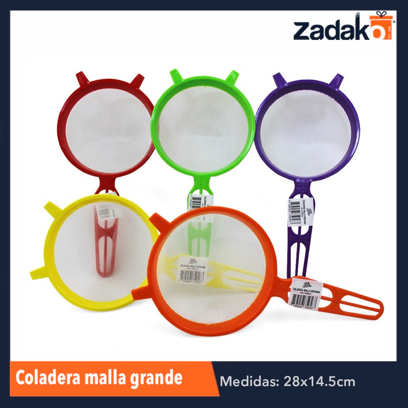 N-GPM-2263 COLADERA MALLA GRANDE, CON 1 PZ O CAJA CON 144 PZS
