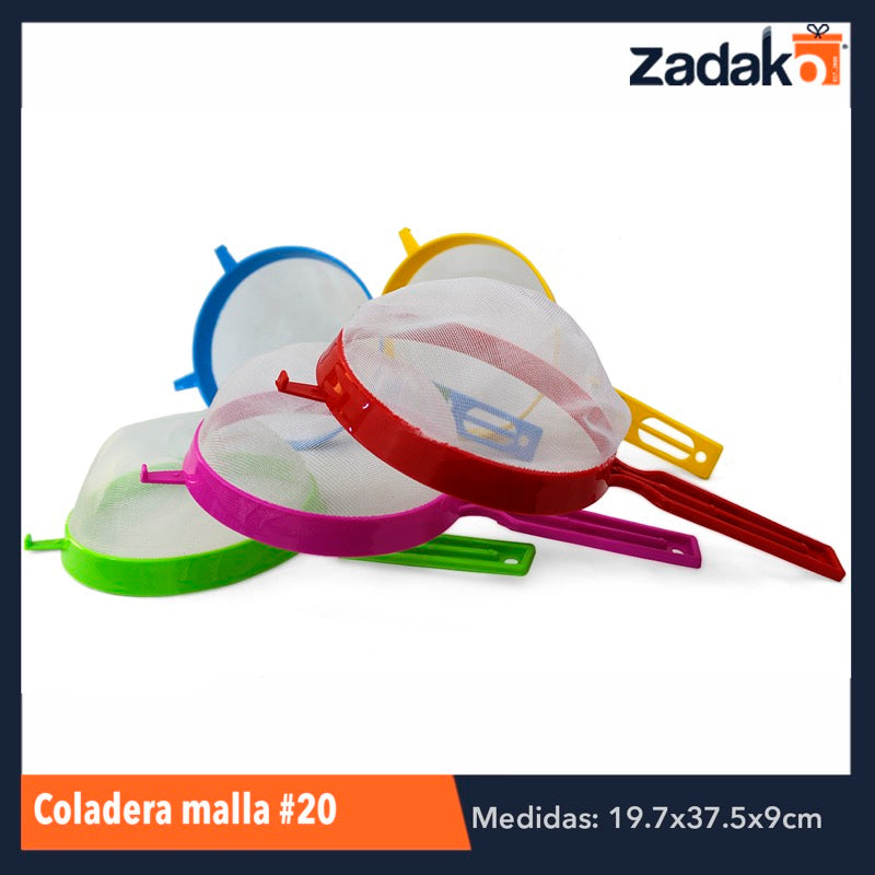 N-GPM-2503 COLADERA MALLA No. 20, CON 1 PZ O CAJA CON 72 PZS