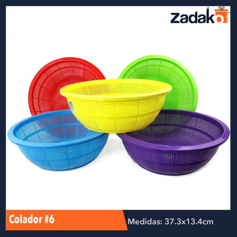 COLADOR No. 6, CON 1 PZ O CAJA CON 50 PZS