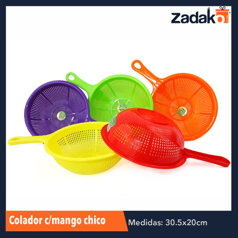 COLADOR CON MANGO CHICO, CON 1 PZ O CAJA CON 50 PZS
