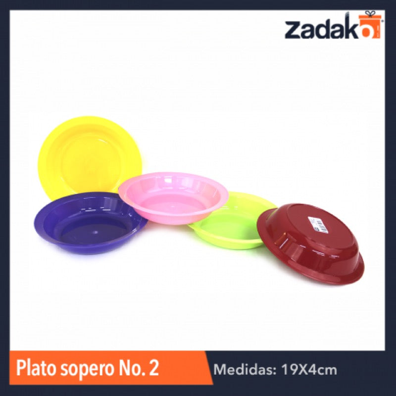 PLATO SOPERO No. 2, CON 1 PZ O CAJA CON 400 PZS