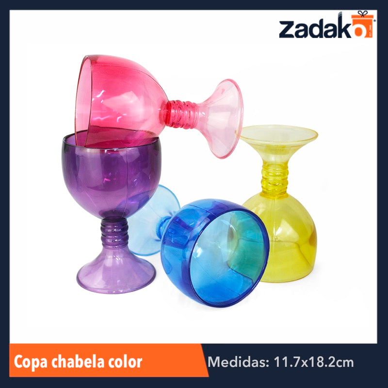 COPA CHABELA COLOR, CON 1 PZ O CAJA CON 24 PZS