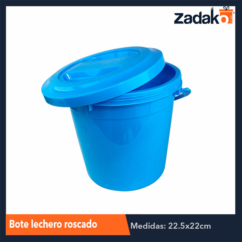 BOTE LECHERO ROSCADO, CON 1 PZ O CAJA CON 25 PZS
