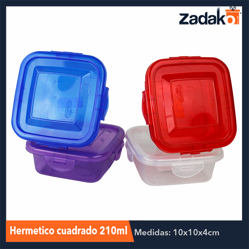 HERMÉTICO BROOCH CUADRADO 210 CON 1 PZ  O CAJA CON 15 PZS