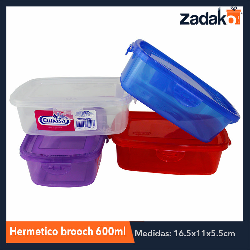 N-GPM-4274 HERMÉTICO BROOCH RECTANGULAR 600 CON 1 PZ O CAJA CON 15 PZS