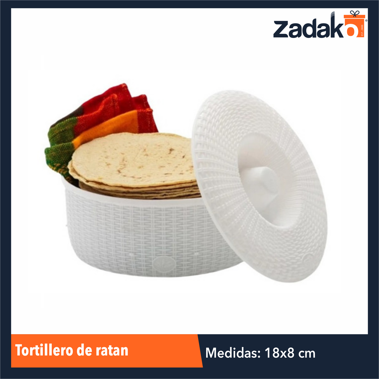N-GPM-4401 TORTILLERO DE RATAN CON 1 PZ O CAJA CON 12 PZS.