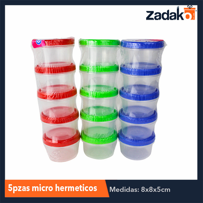 JUEGO 5 PIEZAS MICRO HERMETICOS # 1 CON 1 PIEZA O CAJA CON 24 PIEZAS