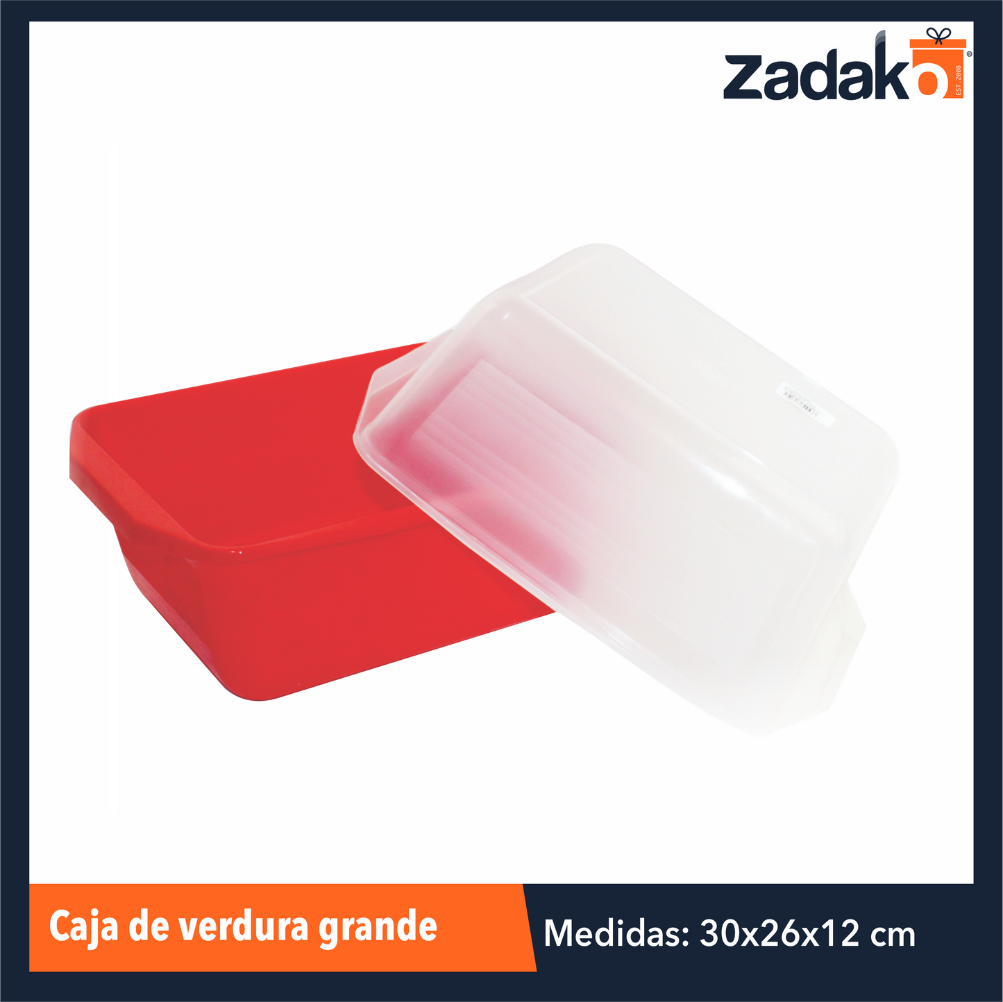 CAJA DE VERDURA GRANDE CON 1 PZ O CAJA CON 12 PZS