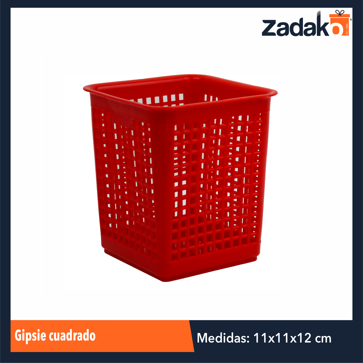 GIPSIE CUADRADO CON 1 PZ O CAJA CON 45 PZS