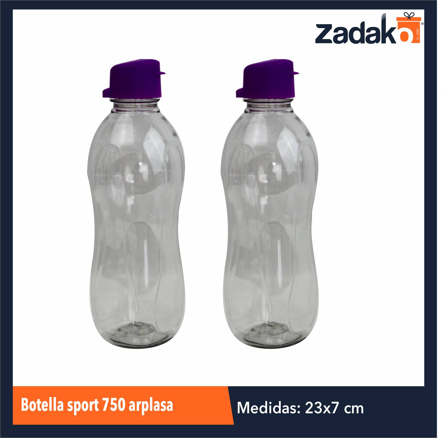 BOTELLA SPORT 750 ARPLASA CON 1 PZ O CAJA CON 42 PZS