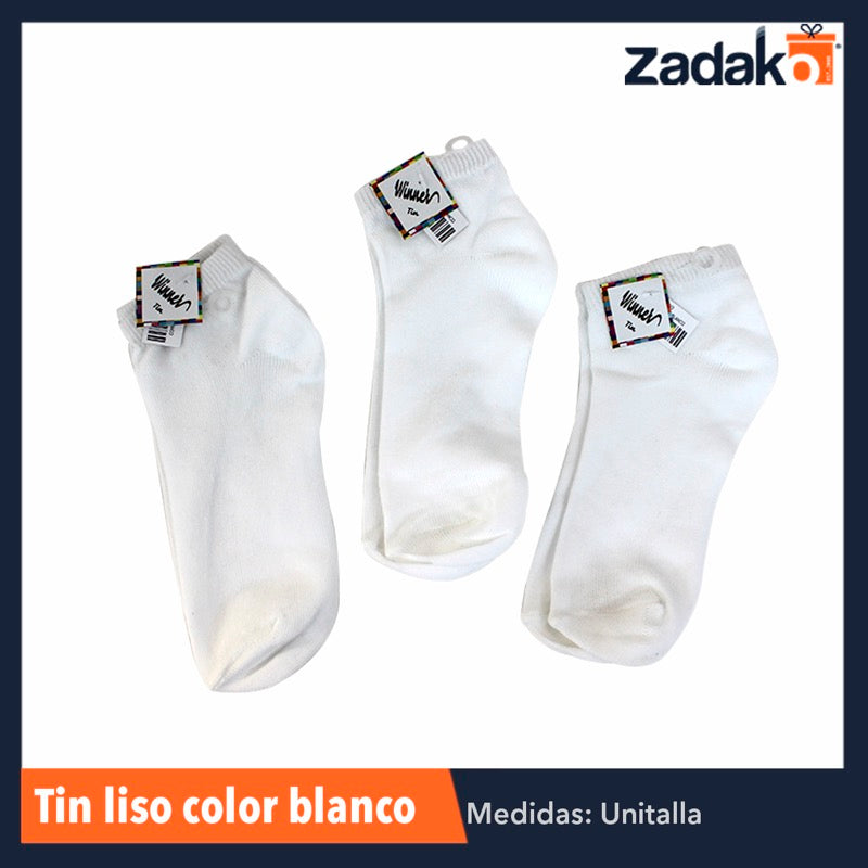 CALCETIN RACHEL BLANCO, CON 12 PZS, O CAJA CON 25 PQTS