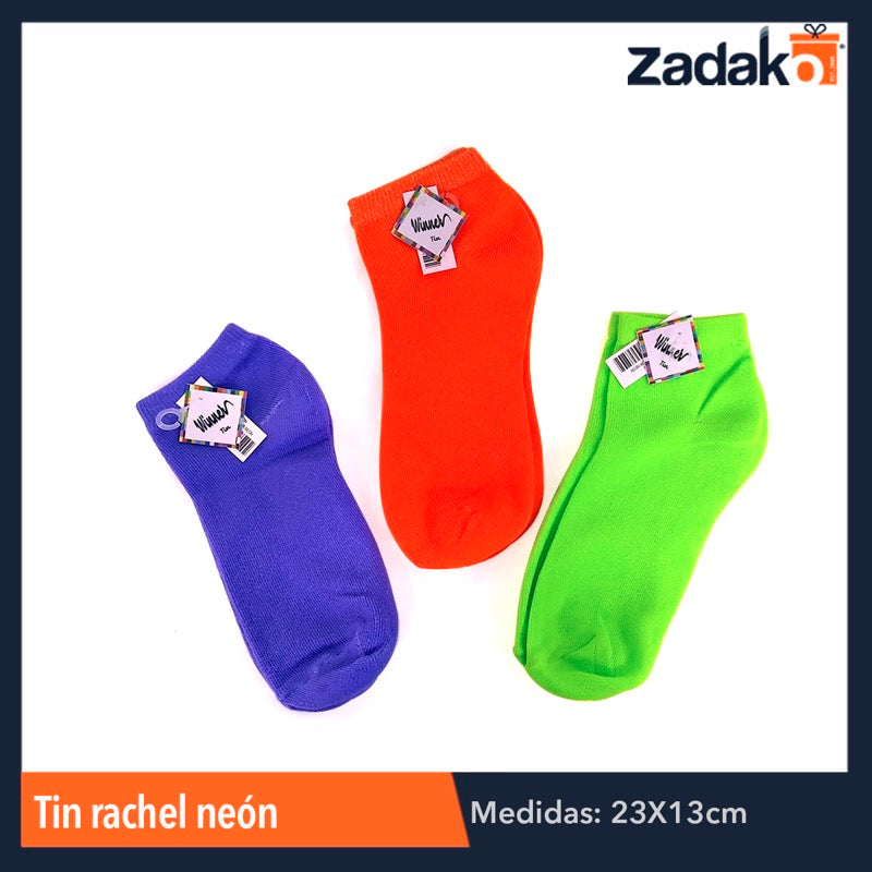 CALCETIN RACHEL, CON 12 PZS, O CAJA CON 25 PQTS
