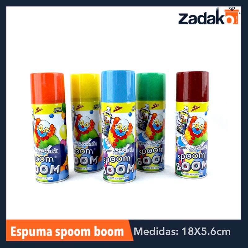 ESPUMA SPOOM BOOM 275 ML O 255 GR EN AEROSOL , CON 1 PZ O CAJA CON 24 PZS