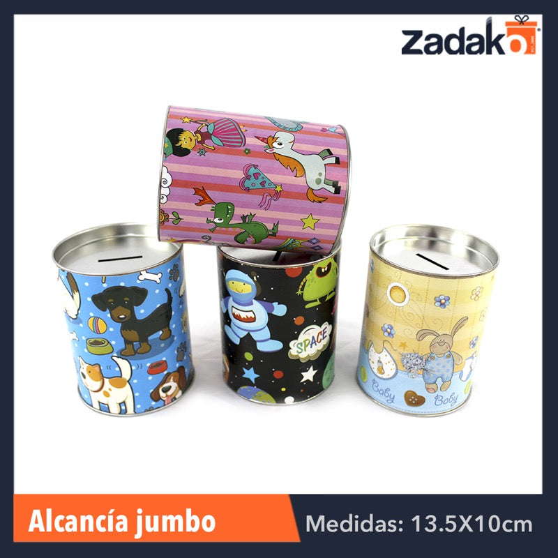 ALCANCIA JUMBO, CON 1 PZ O CAJA CON 140 PZS