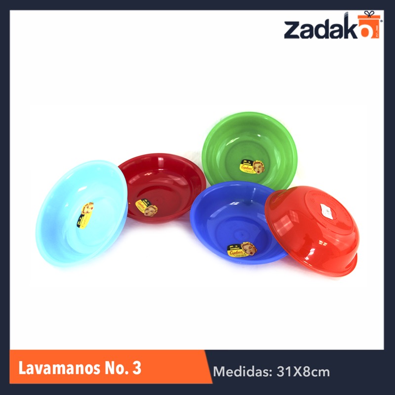 LAVAMANOS NO.3 CAP.3.5LT, CON 1 PZ O CAJA CON 25 PZS