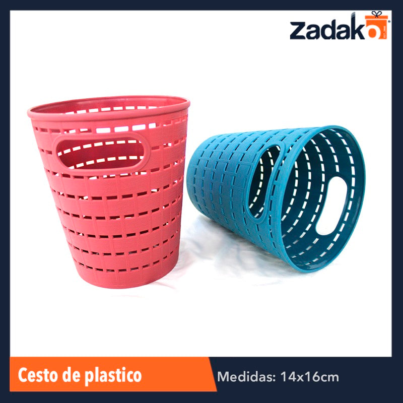 AM-0281-3 CESTO DE PLASTICO, CON 1 PZ O CAJA CON 200 PZS