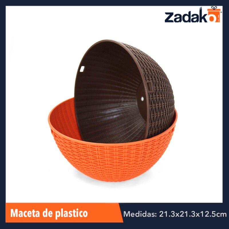AM-0481-1 MACETA DE PLASTICO, CON 1 PZ O CAJA CON 84 PZS
