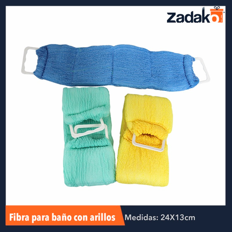 ARLC003 FIBRA DE BAÑO CON ARGOLLA, CON 1 PZ O CAJA CON 100 PZS