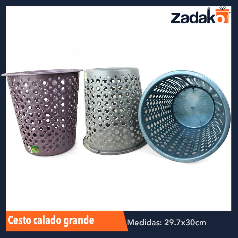 N-GPM-3766 CESTO PAPELERO GRANDE, CON 1 PZ O CAJA CON 24 PZS