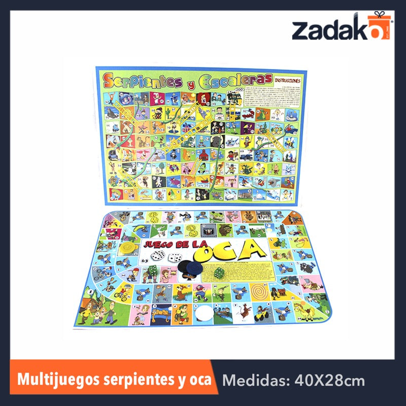 MULTIJUEGOS SERPIENTES Y OCA, CON 1 PZ O CAJA CON 50 PZS