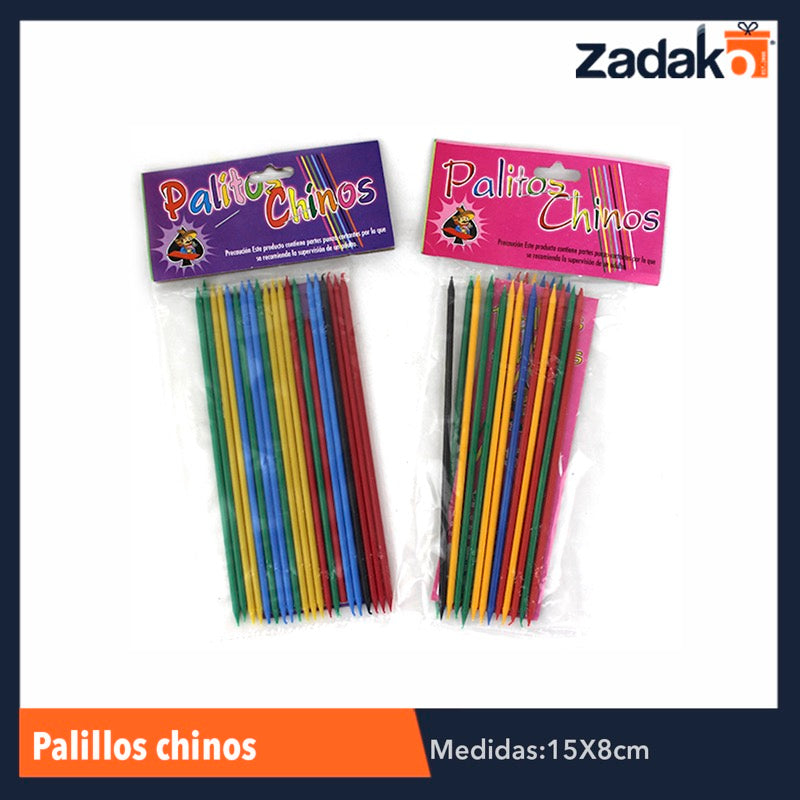 N-GPM-3968 PALILLOS CHINOS, CON 1 PZ O CAJA CON 100 PZS