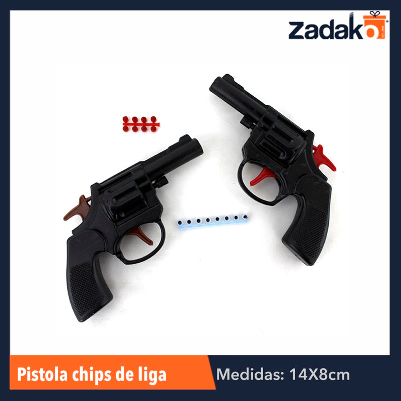 JP001 PISTOLA CHIPS DE LIGA, CON 1 PZ O CAJA CON 500 PZS