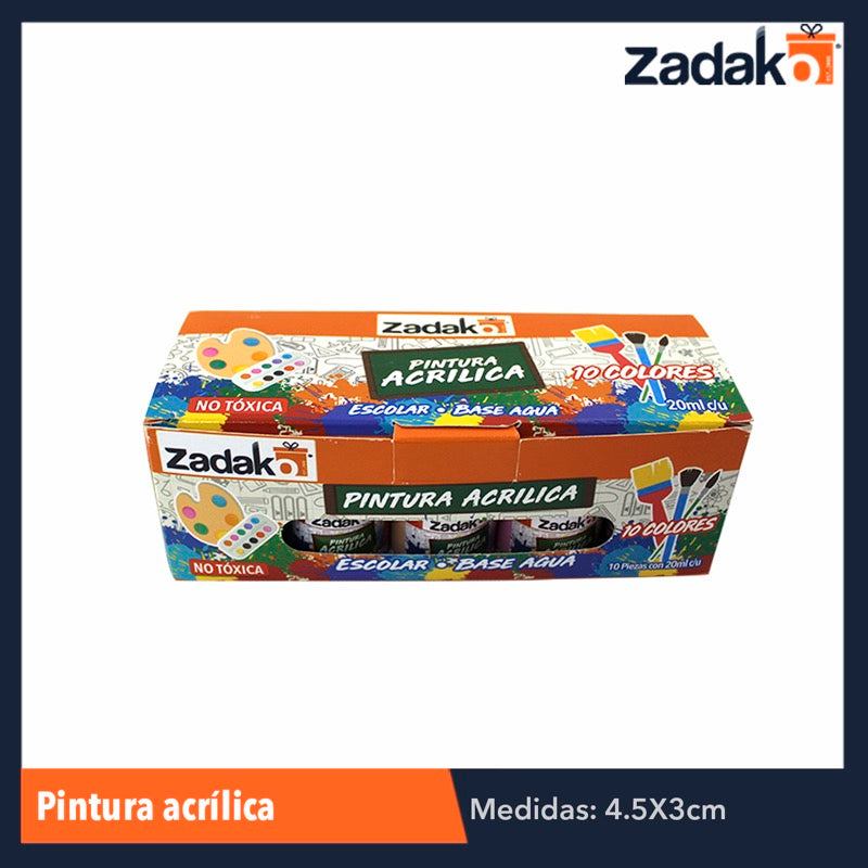 N-GPM-3129 PINTURA ACRILICA, CON 10 PZS, O CAJA CON 50 PQTS