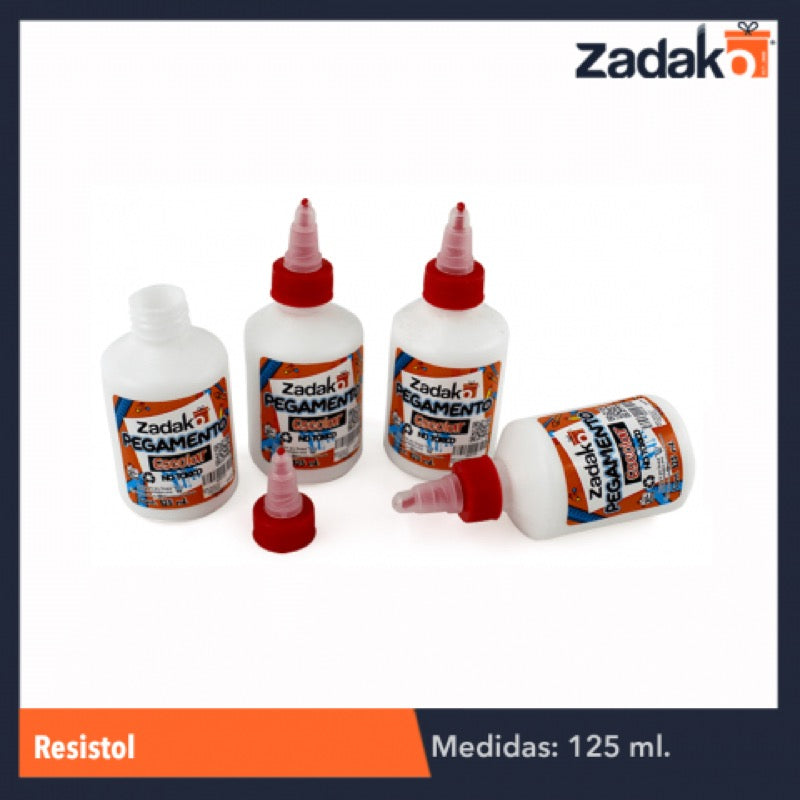 RESISTOL 125 ML, CON 1 PZ O CAJA CON 240 PZS