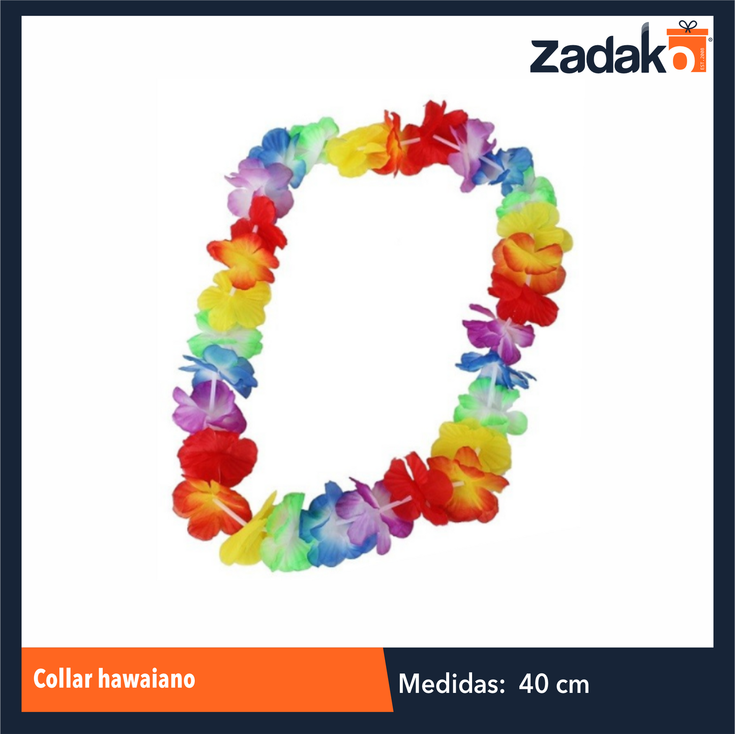 Z-4456-11 ZFI-0084 COLLAR HAWAIANO, CON 12 PZS, O CAJA CON 100 PQTS